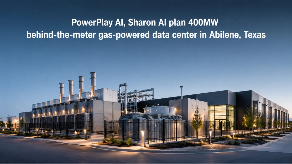 PowerPlay AI and Sharon AI Form JV for 400MW Gas-Powered Data Center in Abilene, Texas