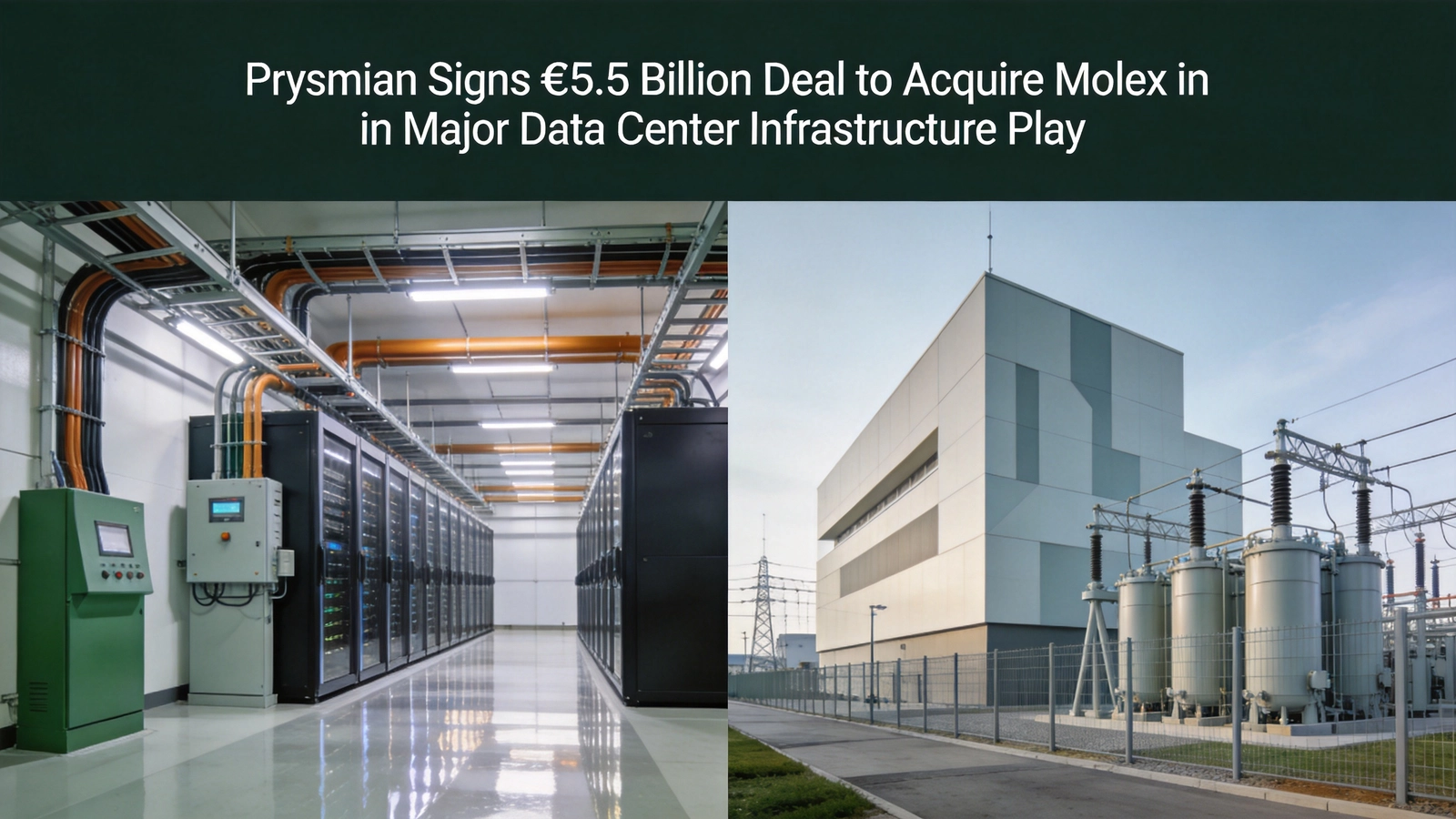 Prysmian Signs €5.5 Billion Deal to Acquire Molex in Major Data Center Infrastructure Play