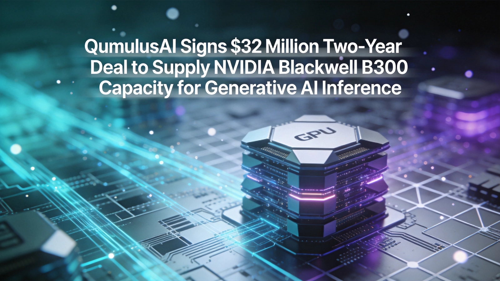 QumulusAI Signs $32 Million Two-Year Deal to Supply NVIDIA Blackwell B300 Capacity for Generative AI Inference