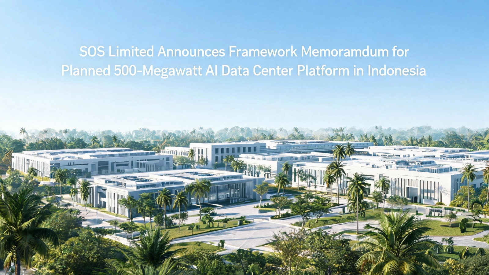 SOS Limited Signs Framework Memorandum for Planned 500MW AI Data Center Campus in Indonesia's Bintan Island