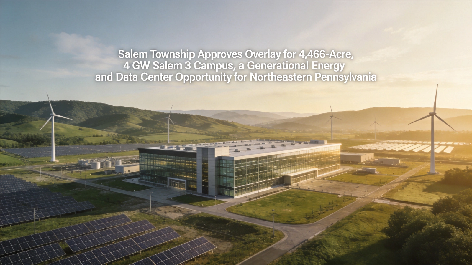 Salem Township Approves 4,466-Acre Overlay for 4 GW Salem 3 Energy and Data Center Campus in Pennsylvania