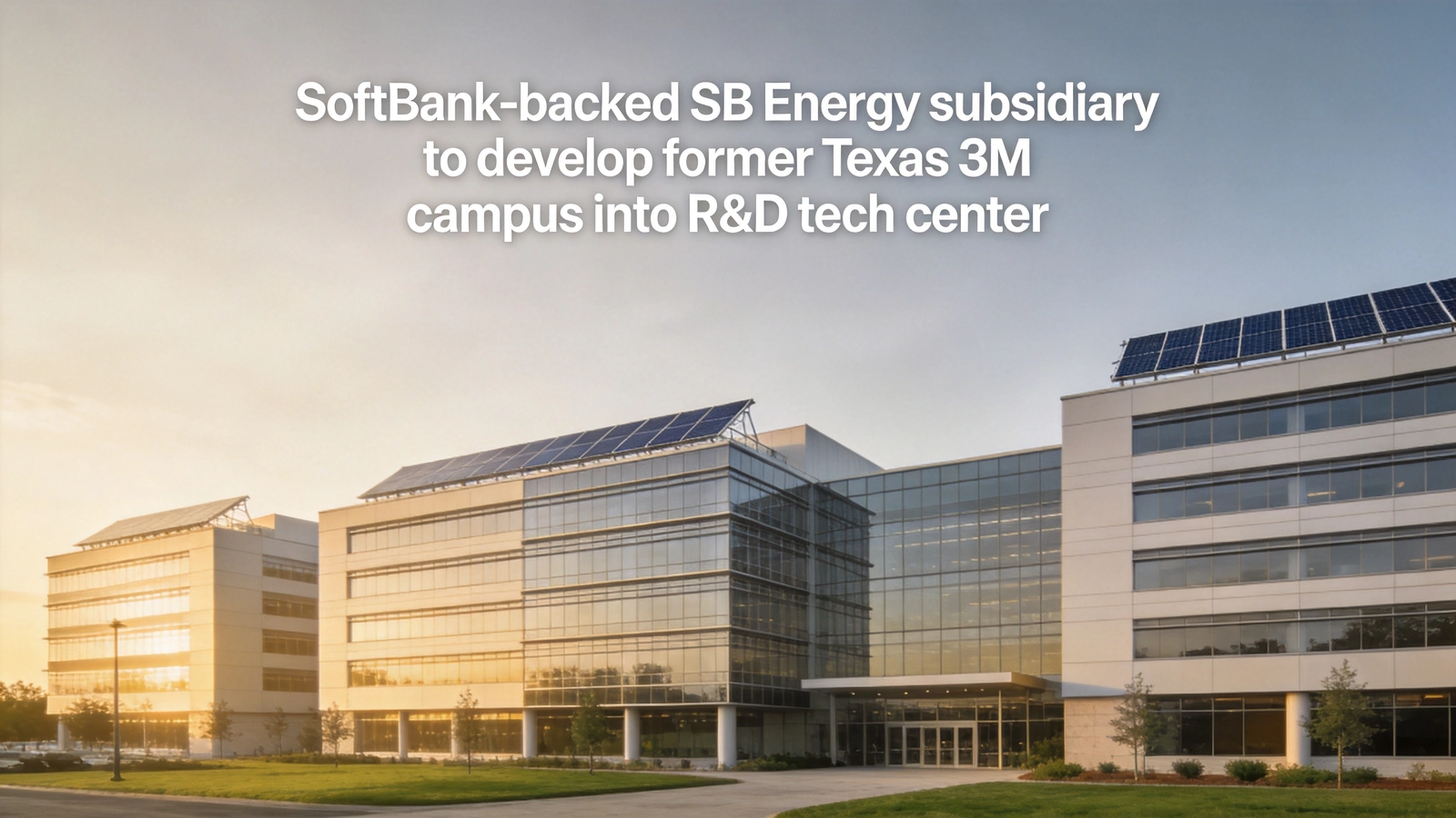 SoftBank-Backed SB Energy Subsidiary to Convert Former Texas 3M Campus into $1B R&D Tech Center