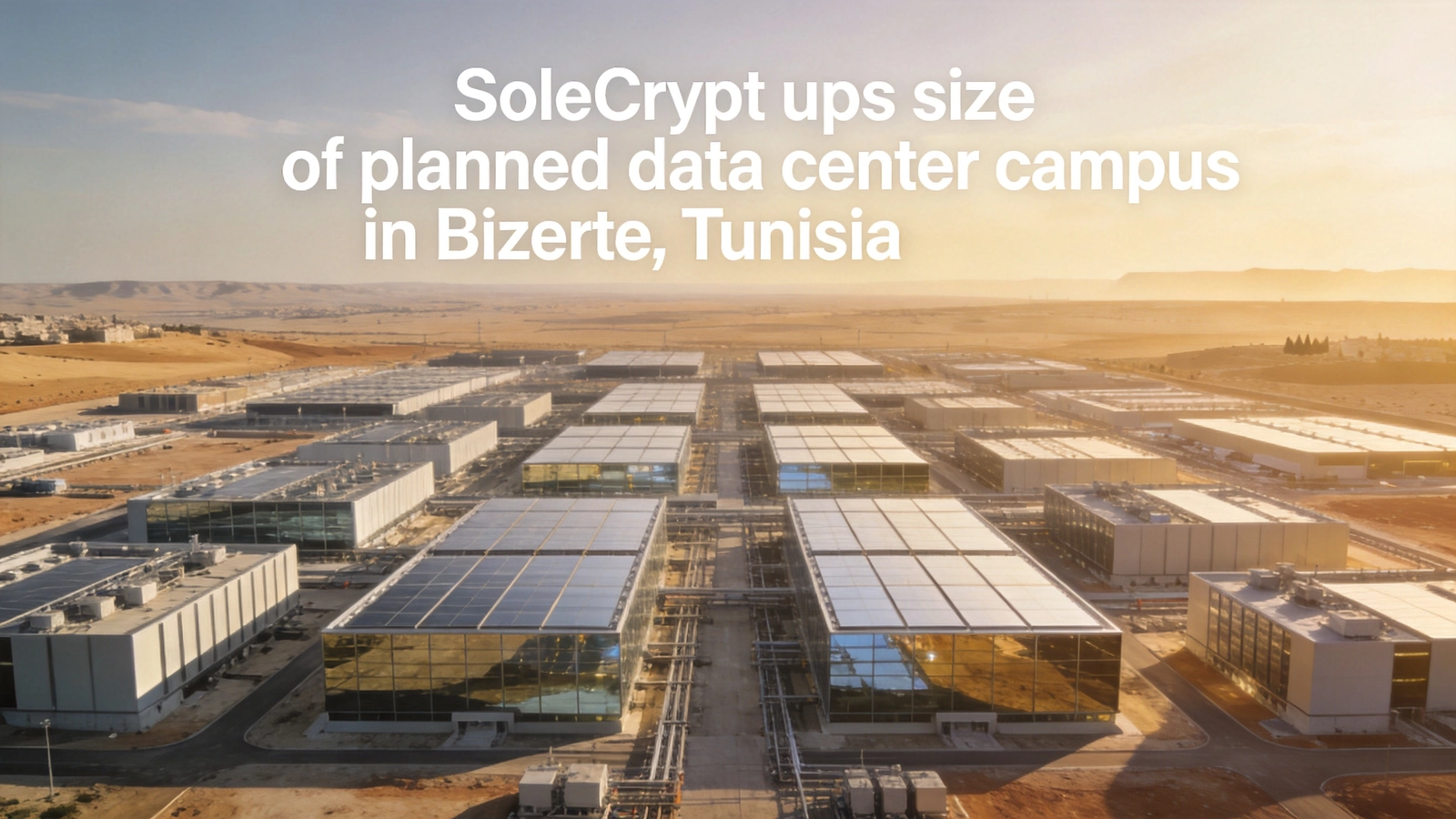 SoleCrypt Expands Planned Tunisia AI Data Center Campus to 40MW, First Phase Slated for Early 2028