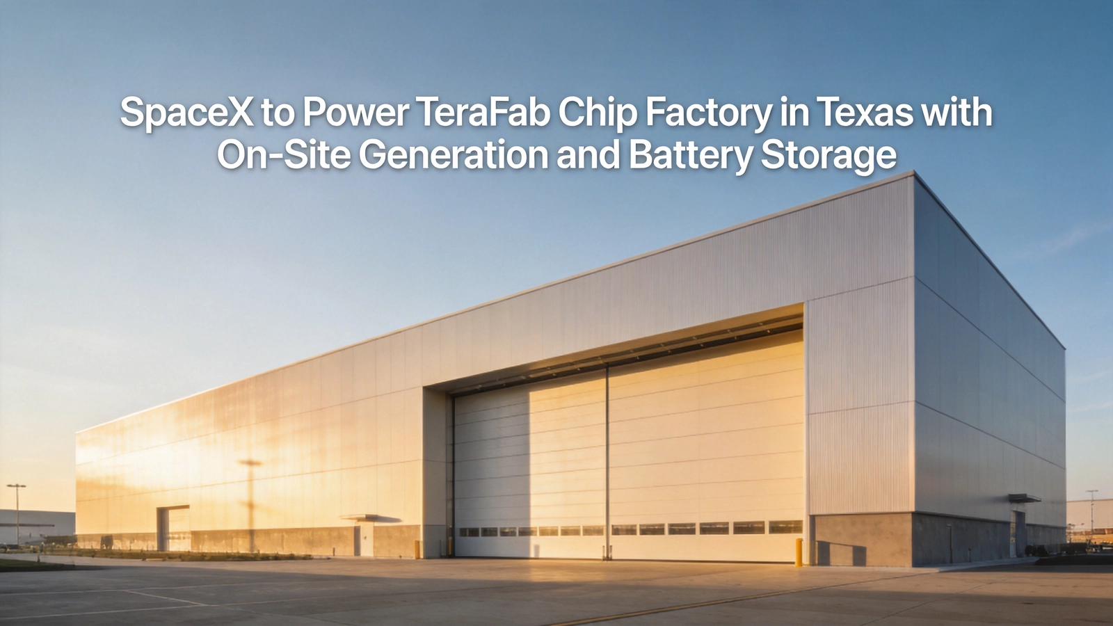 SpaceX to Power TeraFab Chip Factory in Texas via On-Site Generation and Battery Storage