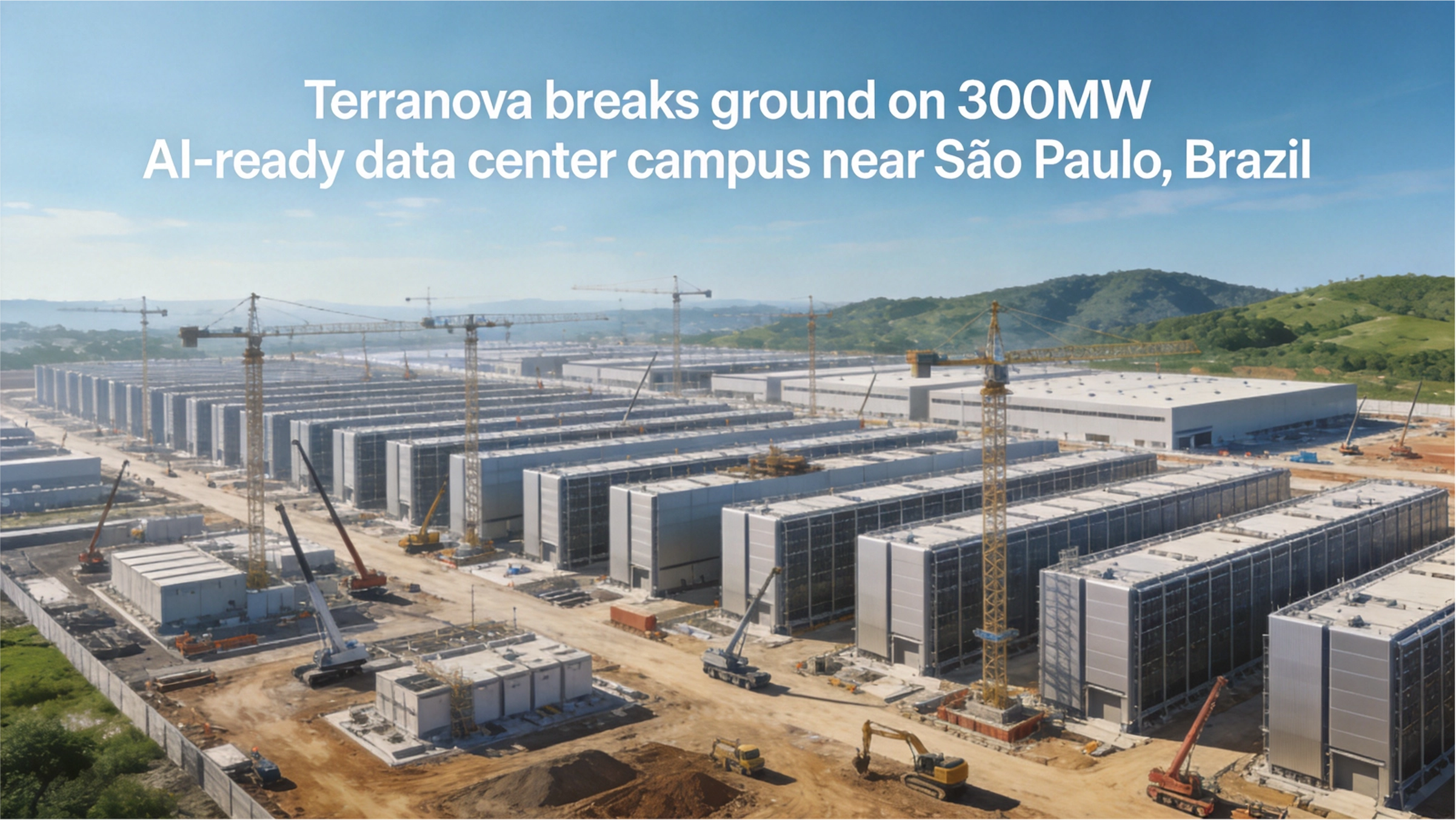 Terranova breaks ground on 300MW AI-ready data center campus near São Paulo, Brazil