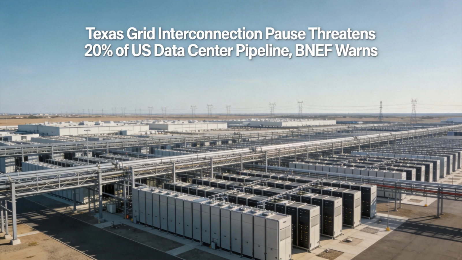 Texas Grid Interconnection Pause Threatens 20% of US Data Center Pipeline, BNEF Warns