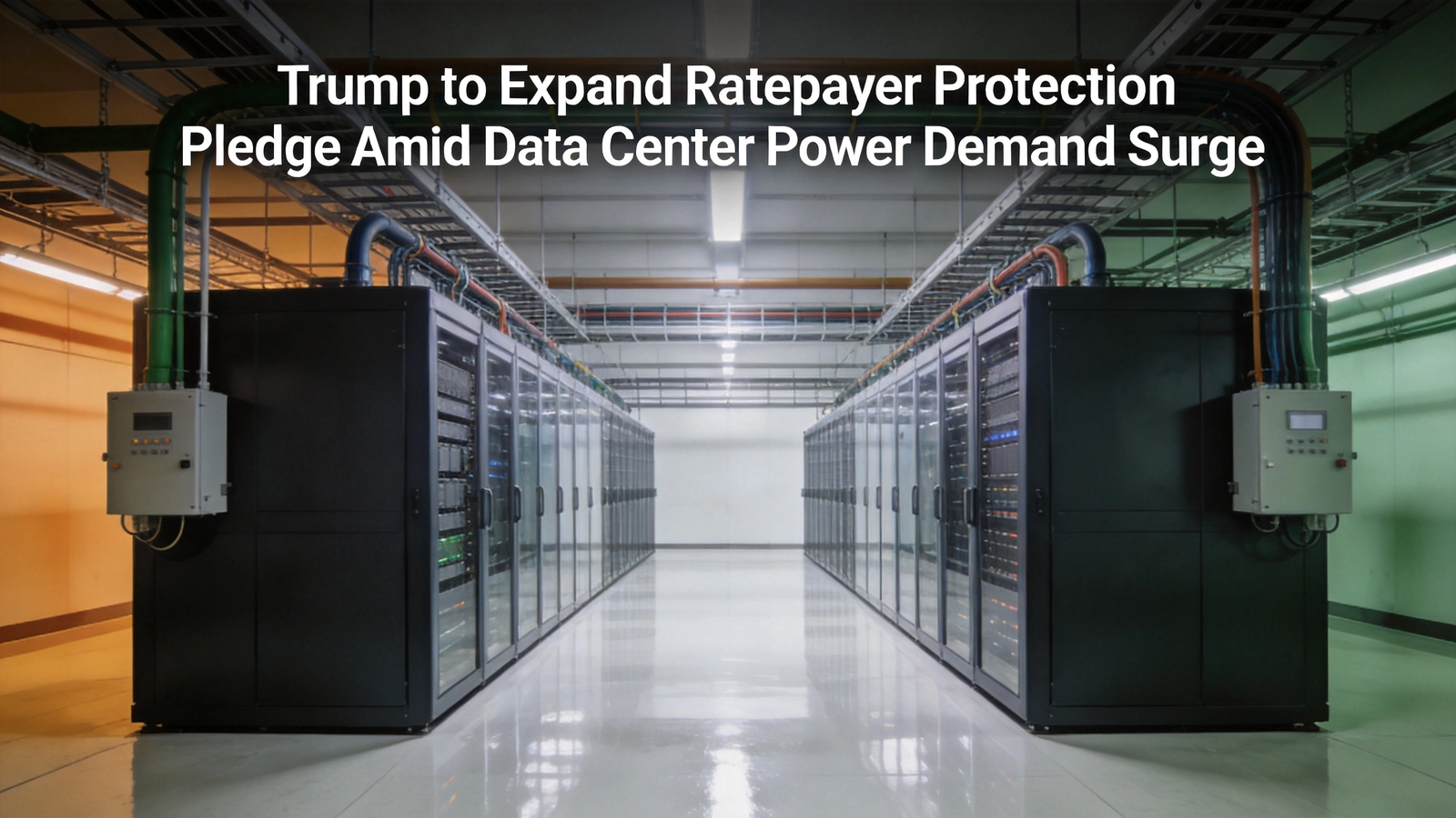 Trump to Expand Ratepayer Protection Pledge Amid Data Center Power Demand Surge