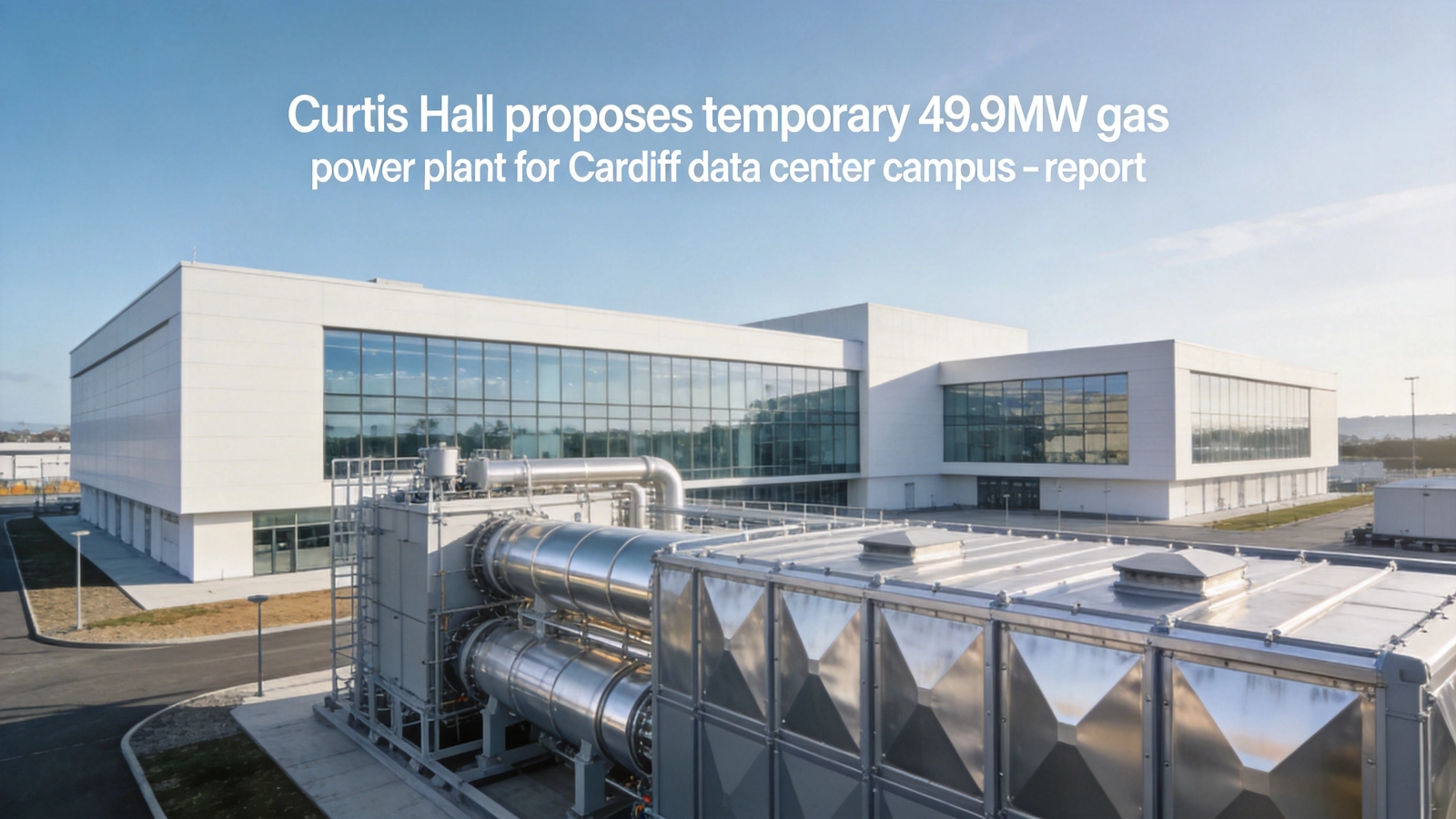 UK Developer Curtis Hall Proposes Temporary 49.9MW Gas Plant to Power Cardiff Data Center Campus