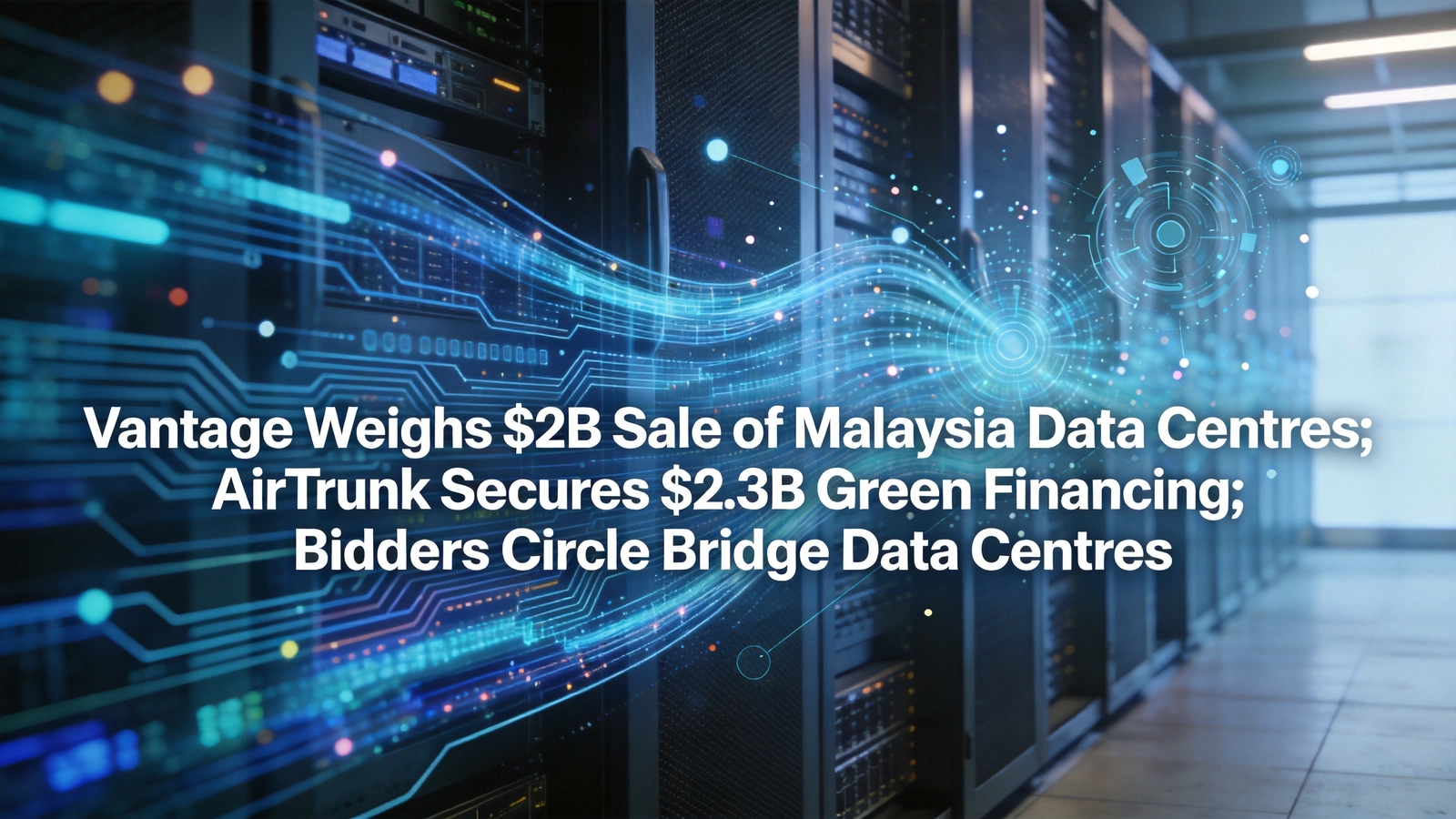 Vantage Weighs $2B Sale of Malaysia Data Centres; AirTrunk Secures $2.3B Green Financing; Bidders Circle Bridge Data Centres