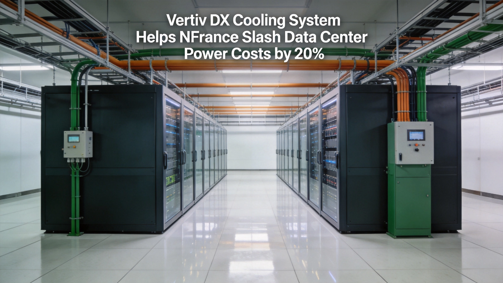 Vertiv DX Cooling System Helps NFrance Slash Data Center Power Costs by 20%