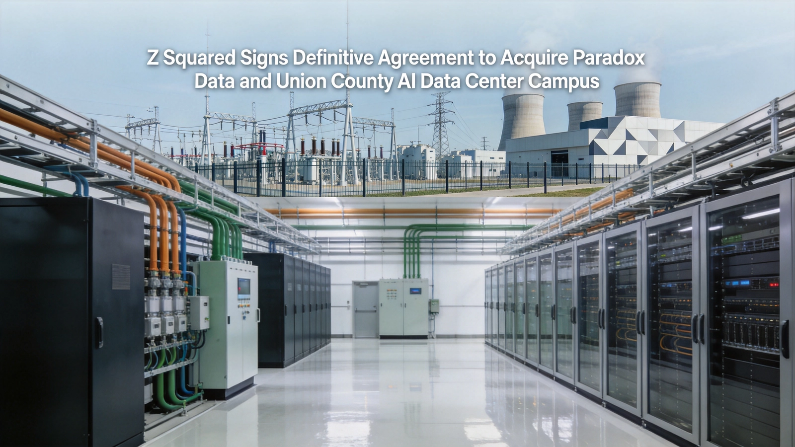 Z Squared Signs Definitive Agreement to Acquire Paradox Data and Union County AI Data Center Campus
